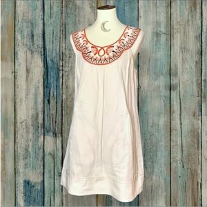 Floreat AZULEJO Embroidered Papyrus Dress embroidery mini Anthropologie Medium
